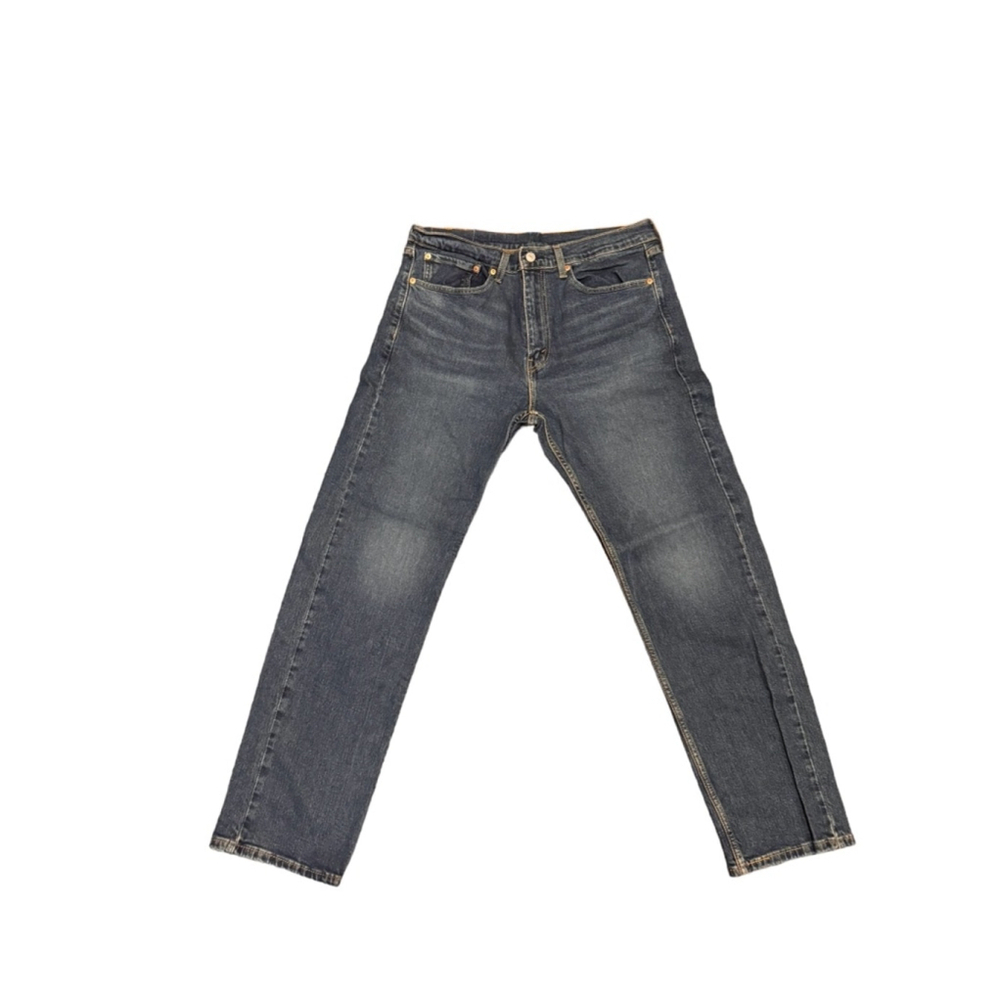 Levi's 505 Men’s Dark Wash Faded Blue Denim Jeans W34 L32​​​​​